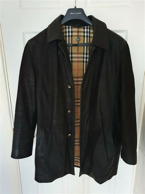 burberry leather jacket ebay